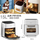 Kitchen Home Air Fryer 3-in-1 Electric Digital Smart with Viewing Window