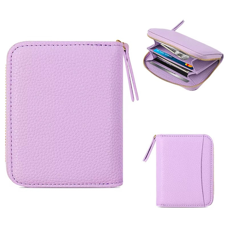 Luxury Women's Short Lady Wallet Durable Leather