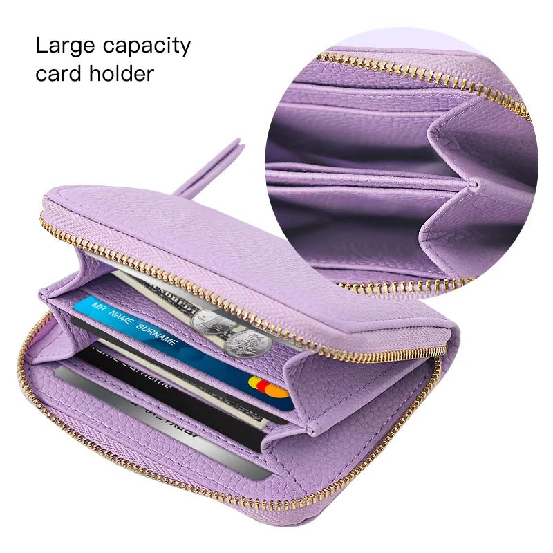 Luxury Women's Short Lady Wallet Durable Leather